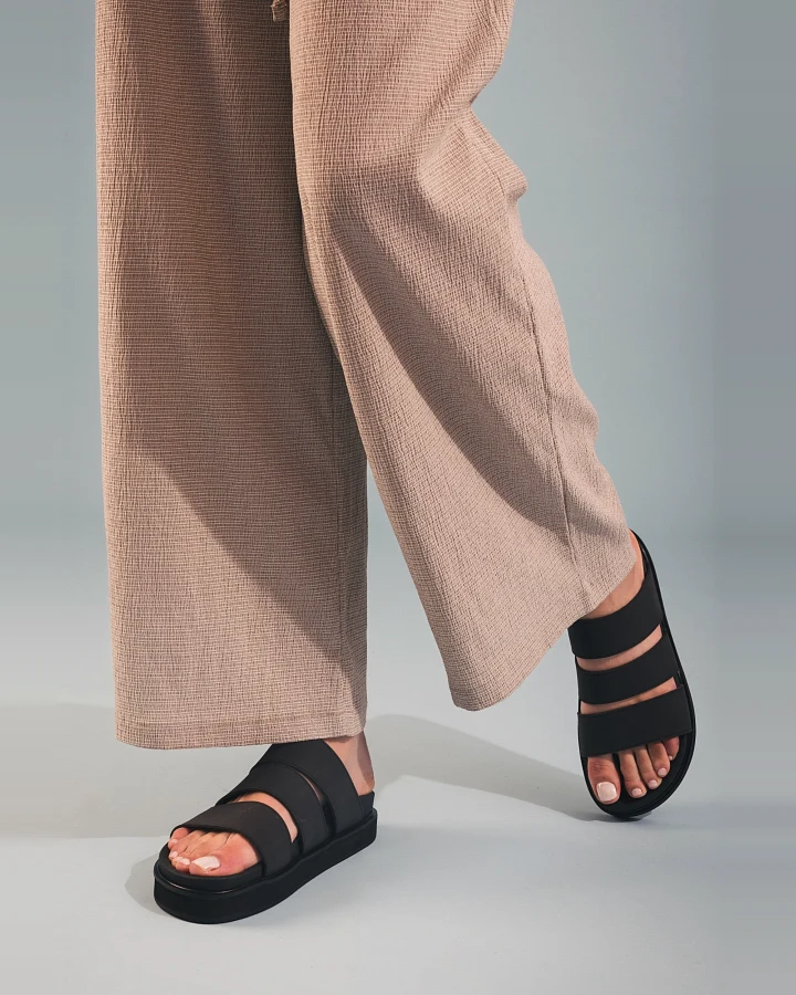 NAE Damen vegan Sandalen Tonga Schwarz