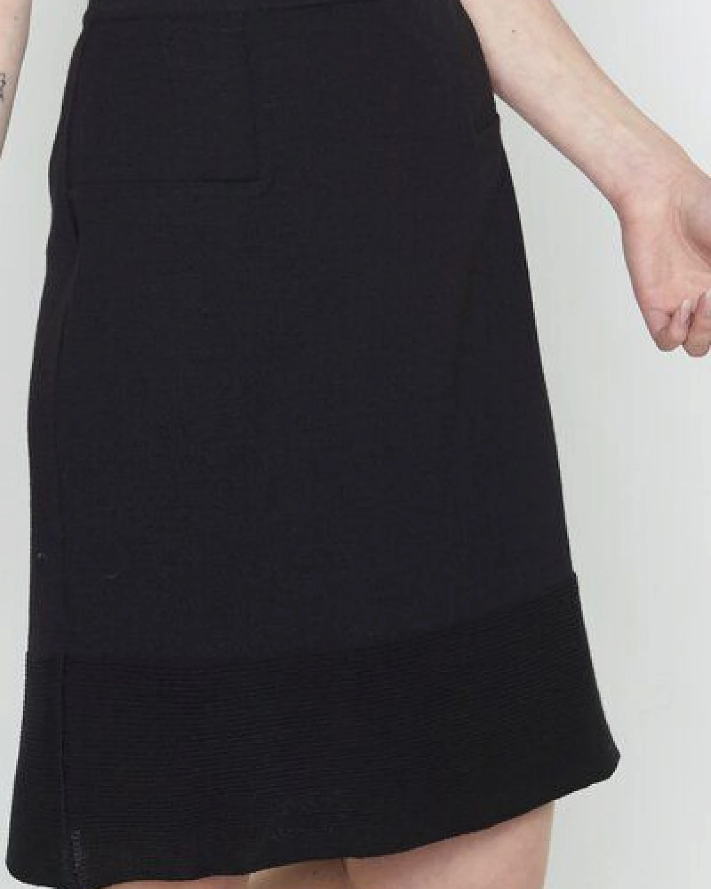 Susan's Fashion schwarzer Rock Jana aus Biomerinowolle – Ansicht 4