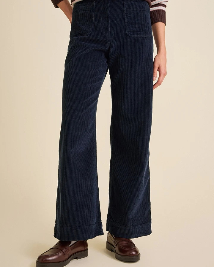 Côtelé Damen vegan Hose Jane Navy