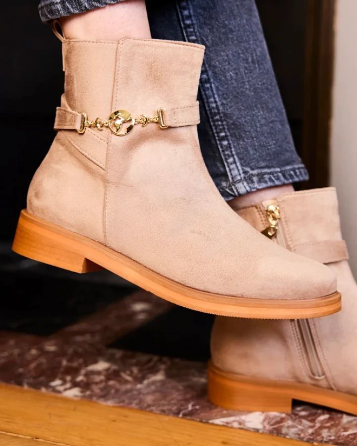 Minuit Sur Terre Damen vegan Stiefel Capsule Sand