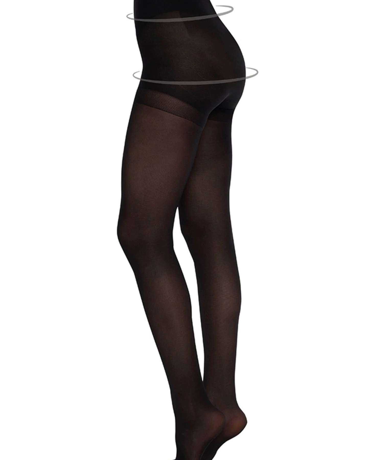 Strumpfhose Anna Control Schwarz – Ansicht 3