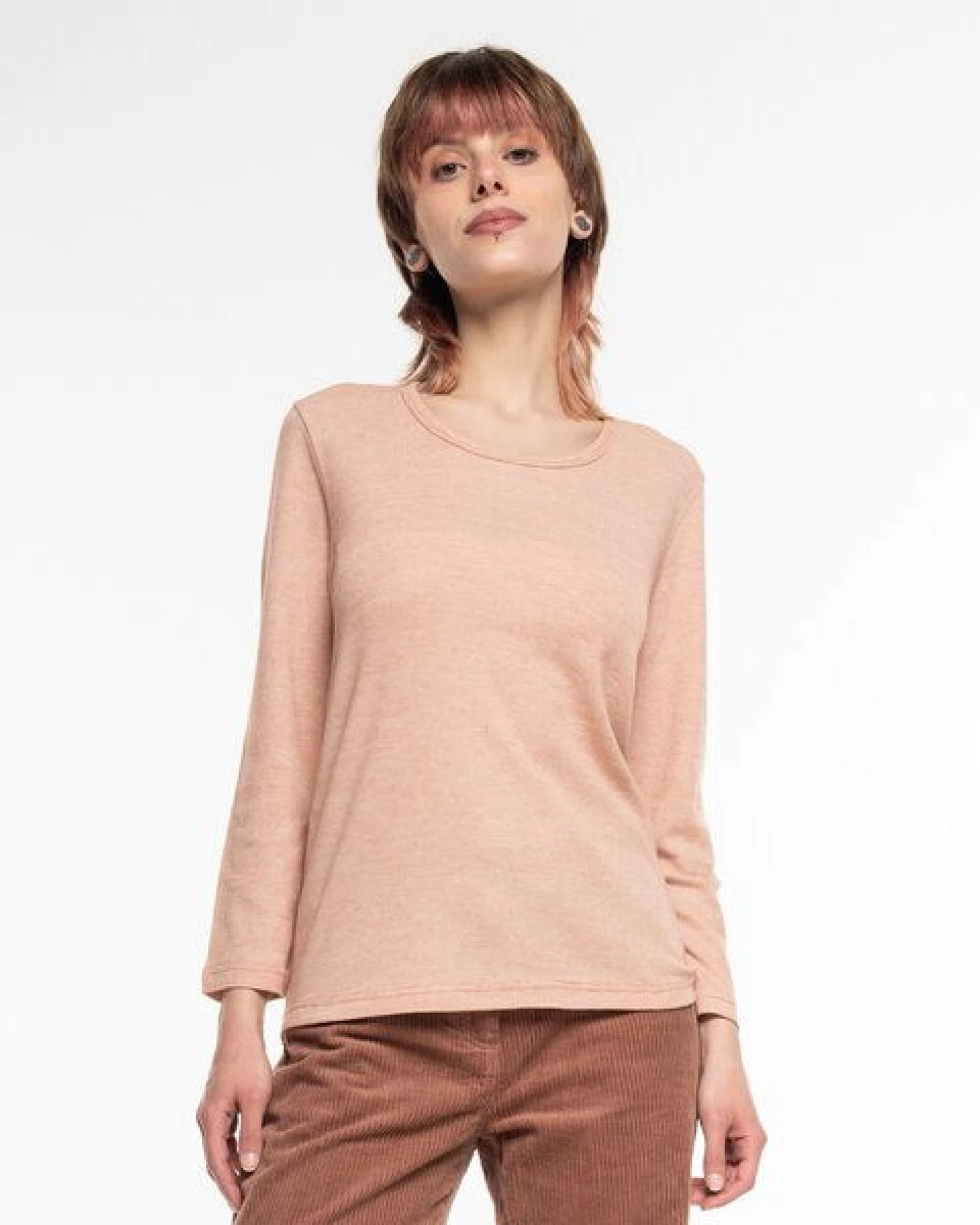 Alma & Lovis Softes Longsleeve aus Organic Wool-Cotton-Mix – Ansicht 3