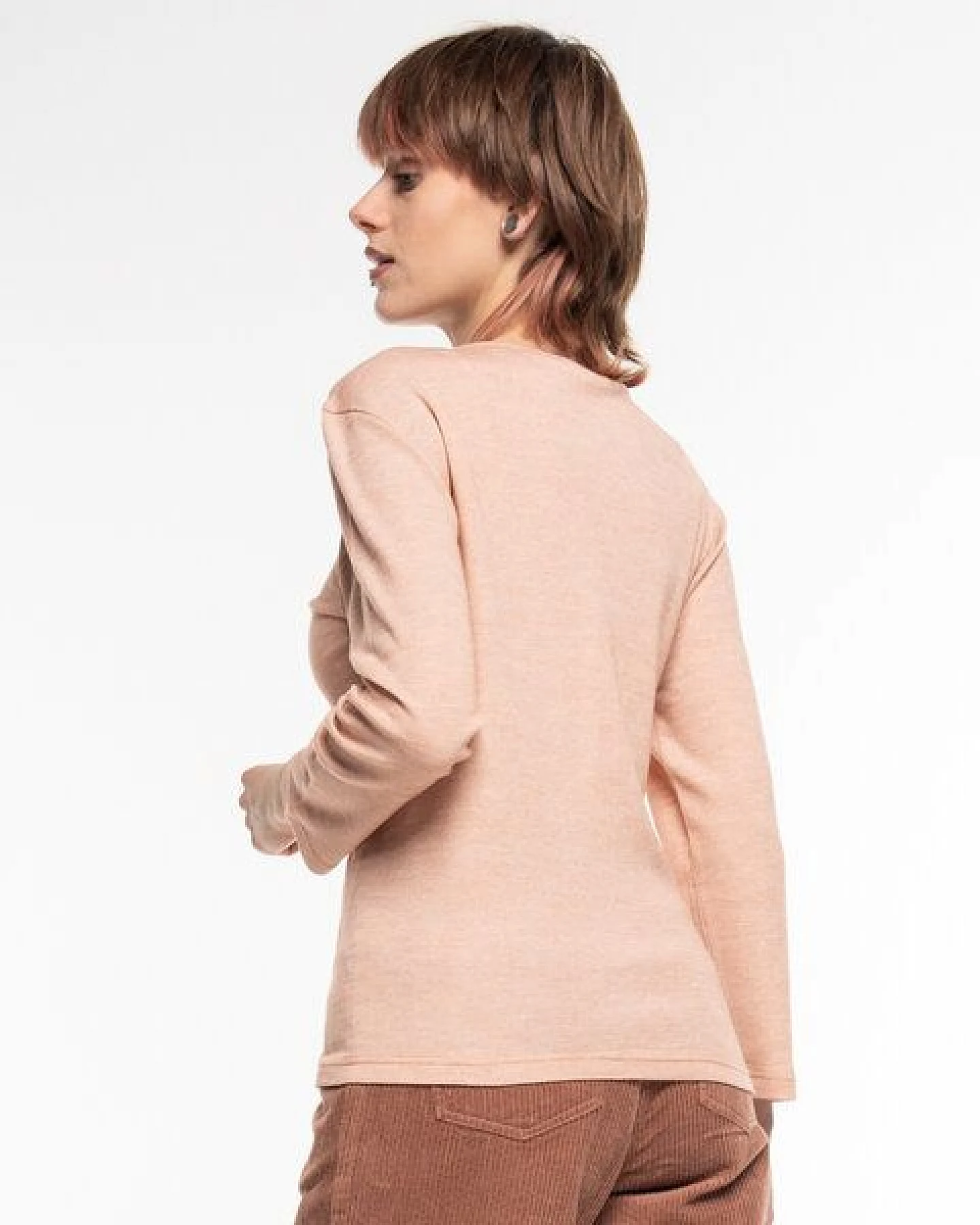 Alma & Lovis Softes Longsleeve aus Organic Wool-Cotton-Mix – Ansicht 4