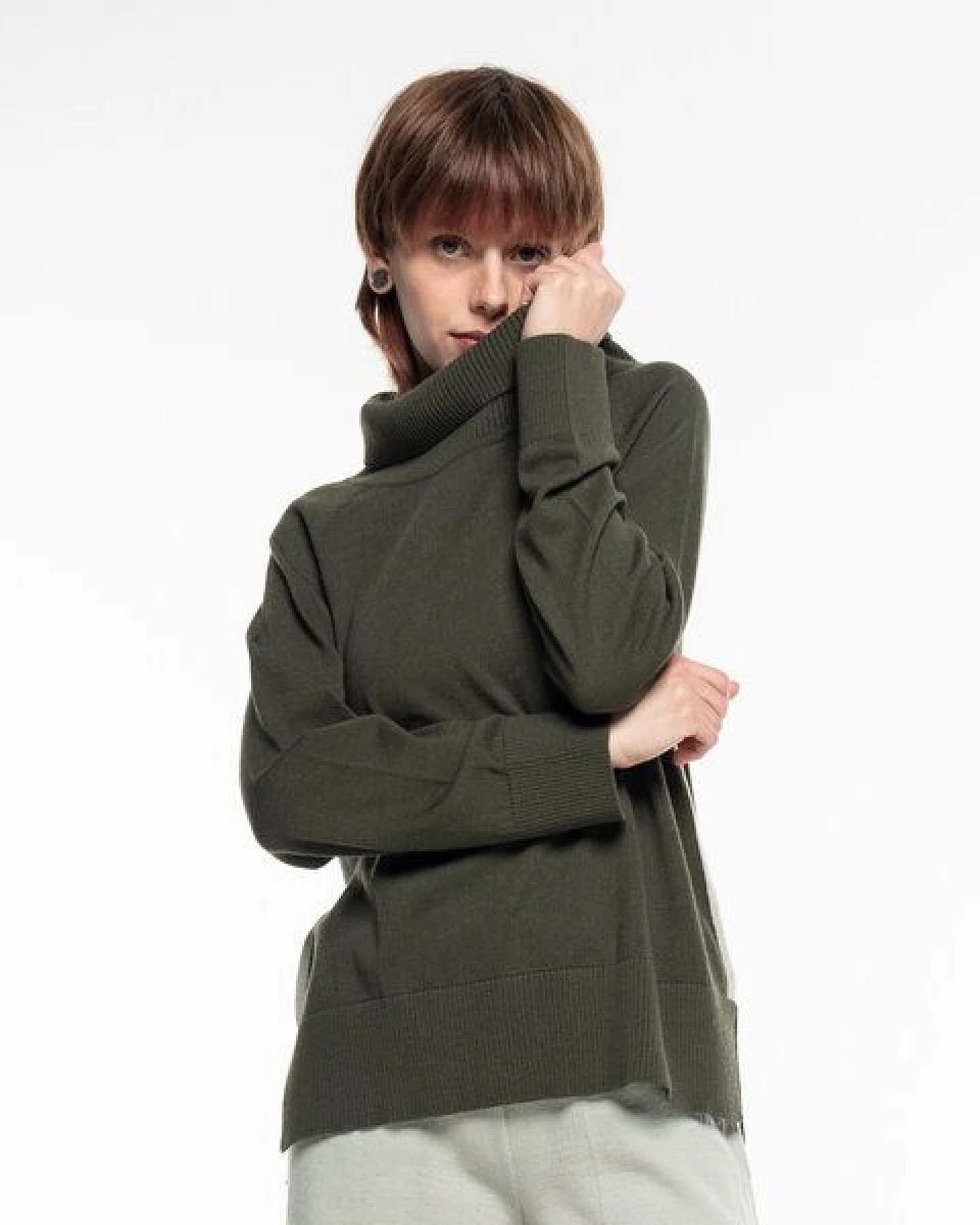 Alma & Lovis Rollkragenpullover aus Organic Cotton-Wool-Mix – Ansicht 4