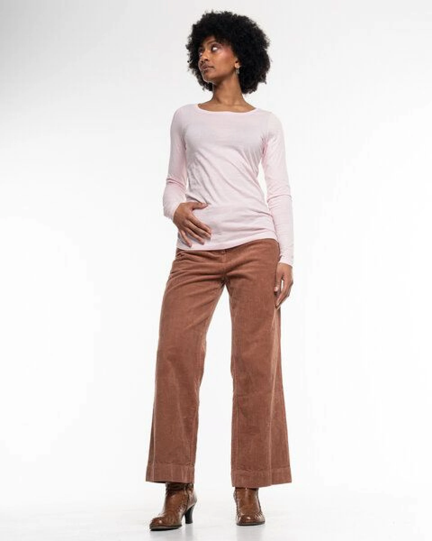 Alma & Lovis Softe Breitcord-Culotte aus Organic Cotton – Ansicht 3