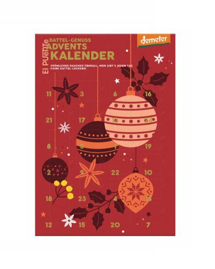 El Puente Veganer Bio Dattel-Trüffel Adventskalender