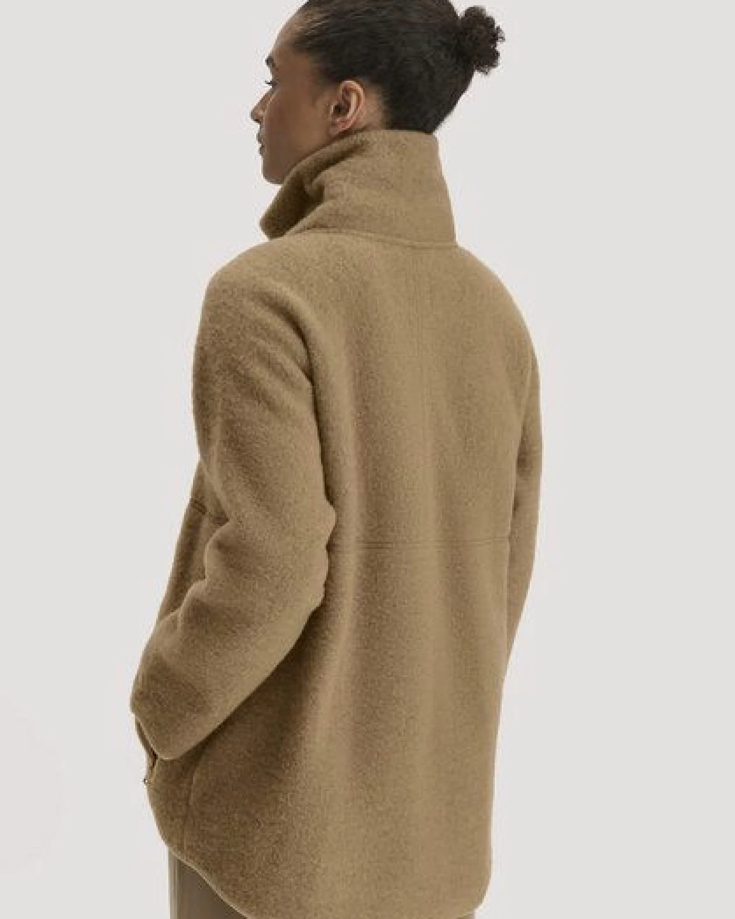 hessnatur Wollfleece Jacke Oversized aus reiner Bio-Merinowolle – Ansicht 2
