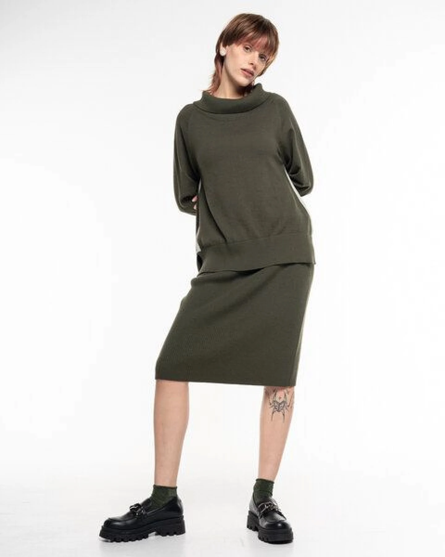 Alma & Lovis Rollkragenpullover aus Organic Cotton-Wool-Mix – Ansicht 2
