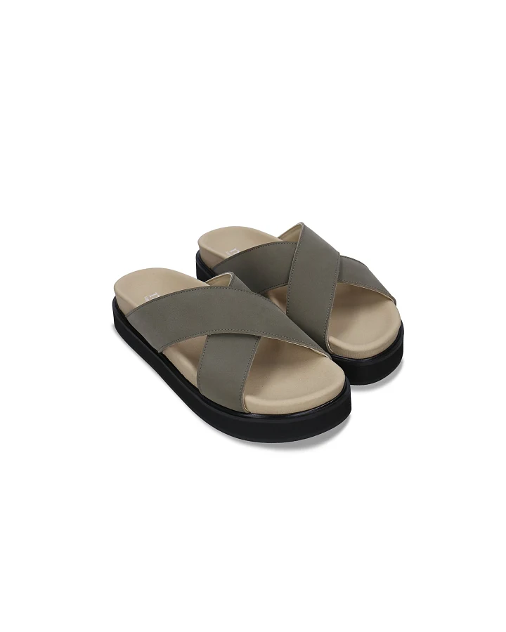 NAE Damen vegan Sandalen Davu Grün