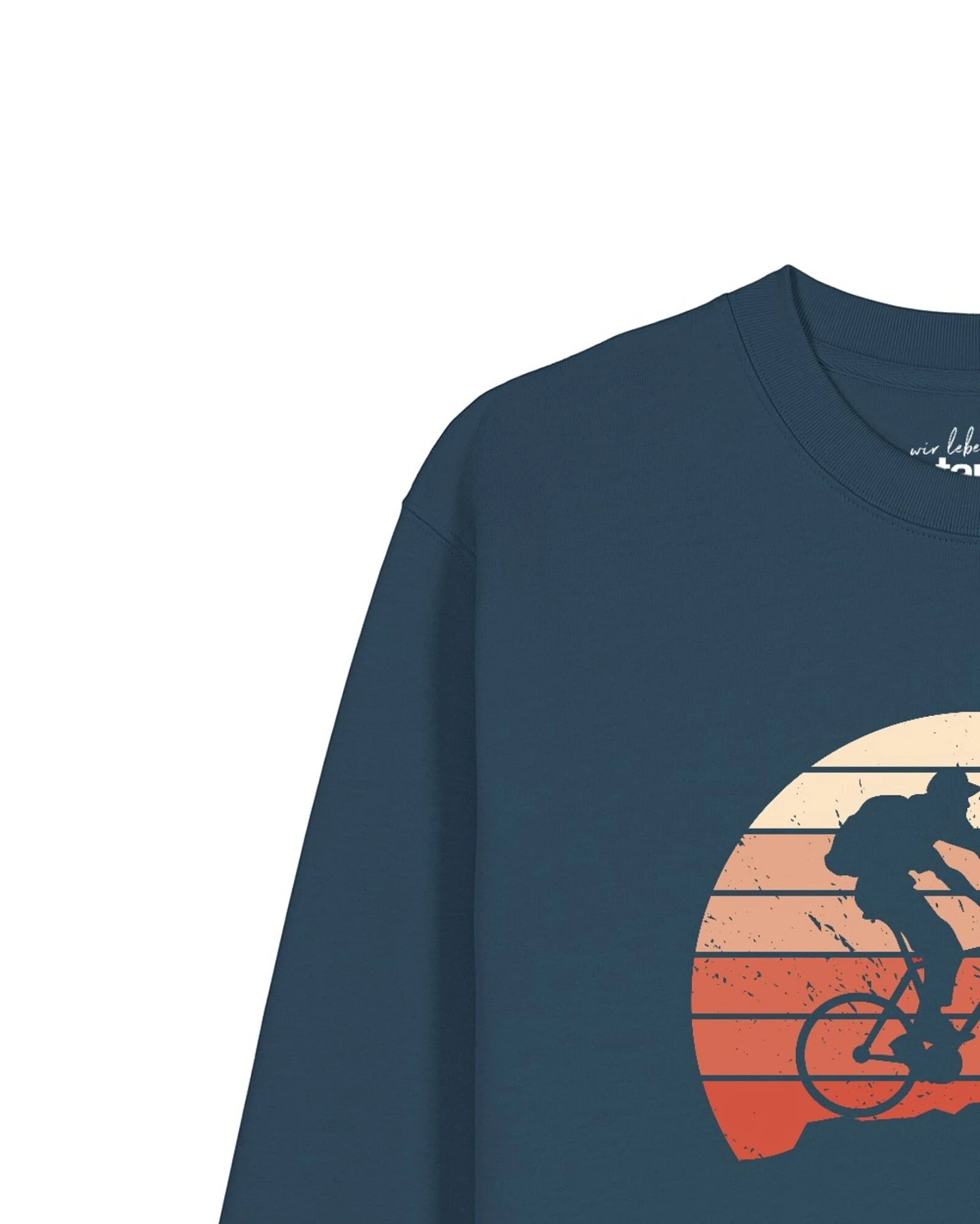 Watapparel Sweatshirt Mountainbike Silhouette – Ansicht 2