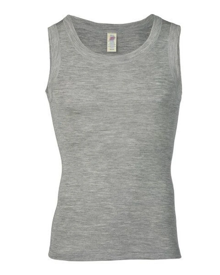Engel Natur Herren Achselshirt Schurwolle Seide