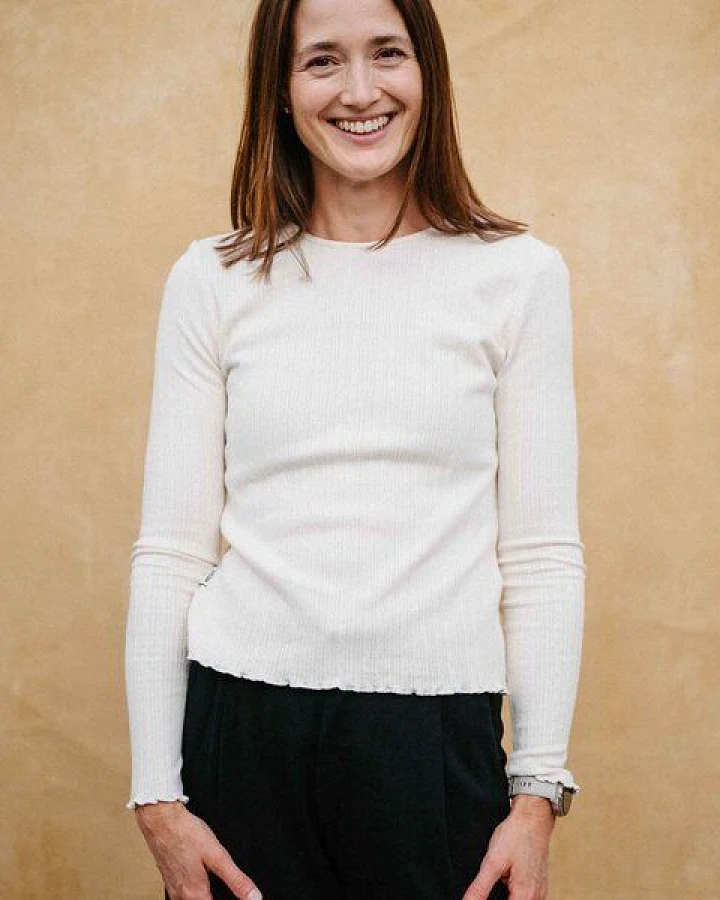 Vresh Clothing Vrederica - Pointelle Longsleeve aus Biobaumwolle