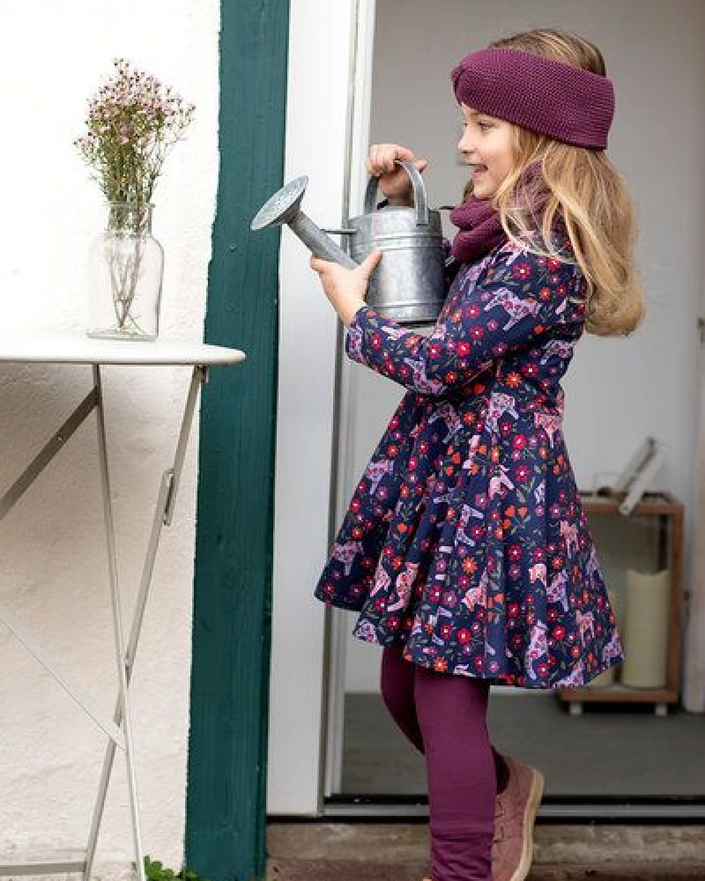 Enfant Terrible Drehkleid mit Pferdedruck – Ansicht 2