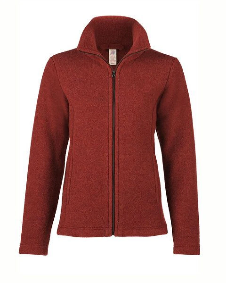 Engel Damen Fleece-Jacke mit Reißverschluss Schurwolle