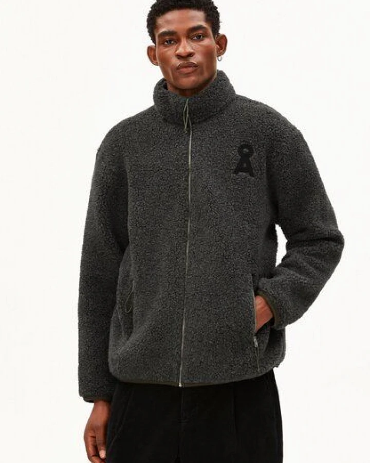 ARMEDANGELS WOOL BLEND FLEECE Herren Fleecejacke aus recyceltem Woll-Mix