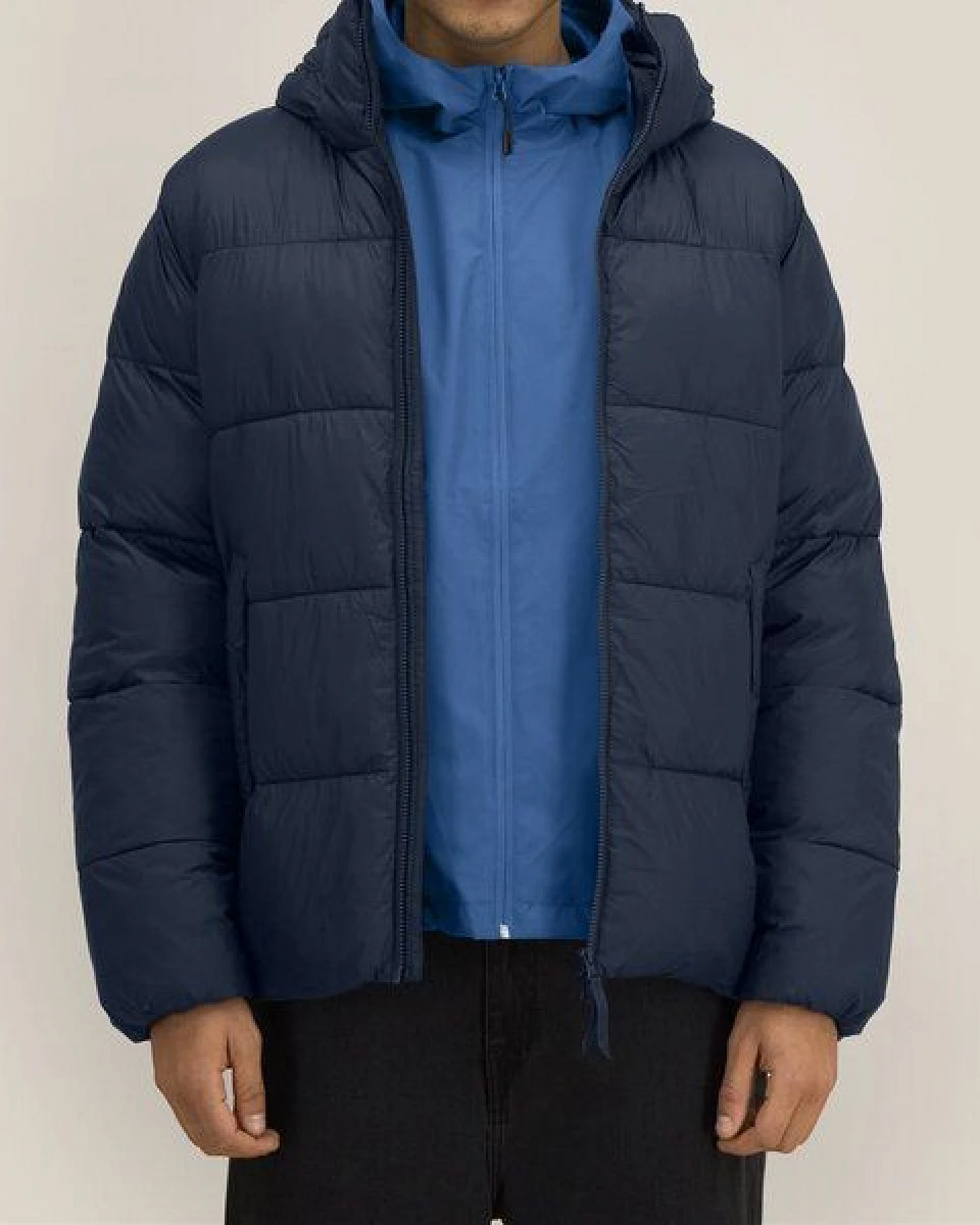 YTWOO Medium Fit Unisex Pufferjacke mit Kapuze – Ansicht 3