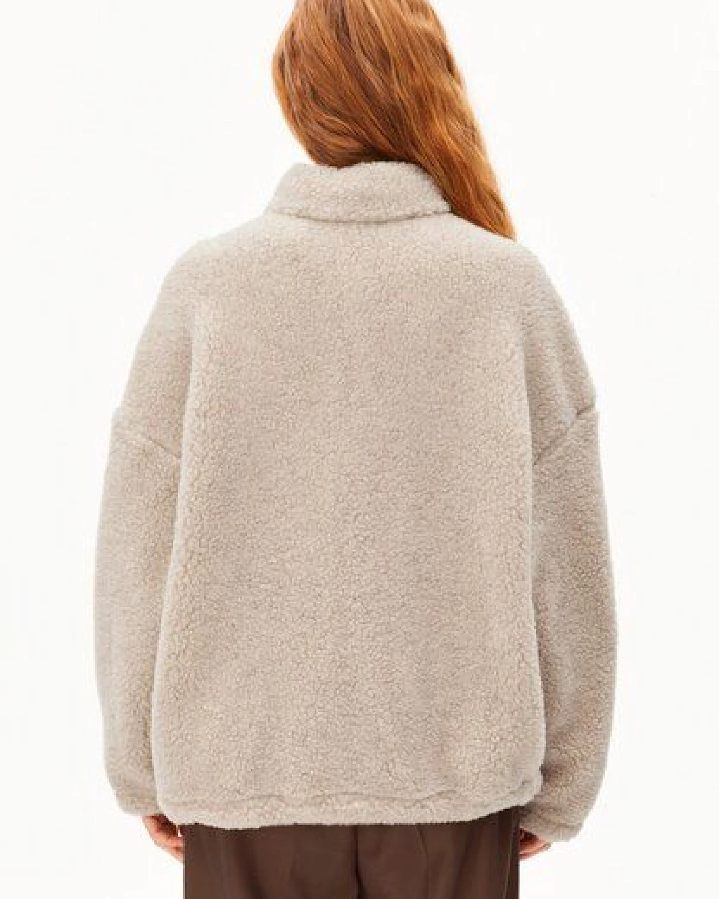 ARMEDANGELS WOOL BLEND FLEECE Damen Fleecejacke aus recyceltem Woll-Mix – Ansicht 2