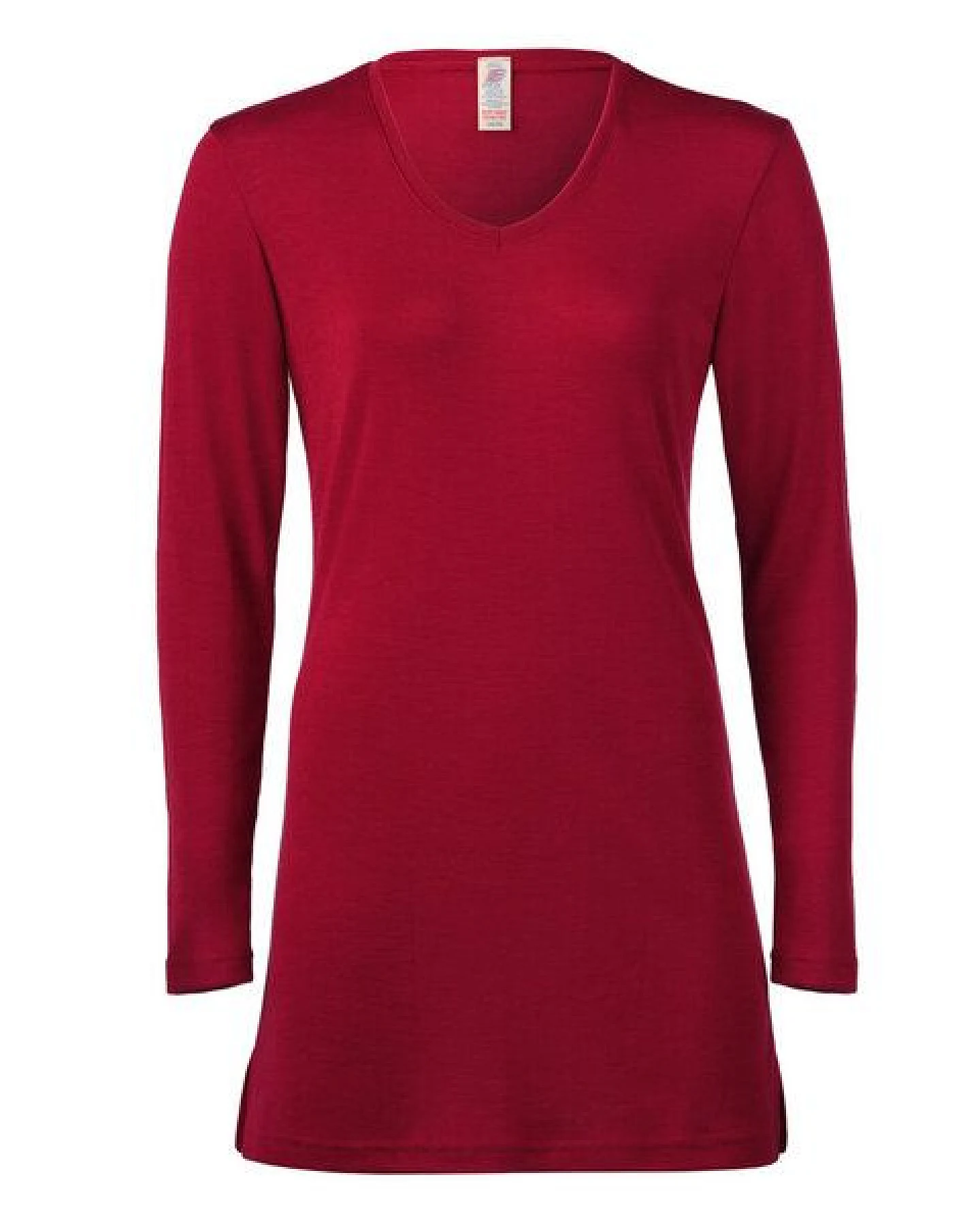 Engel Natur Damen Langarm Schlaf-Shirt Schurwolle (kbT) Seide – Ansicht 3