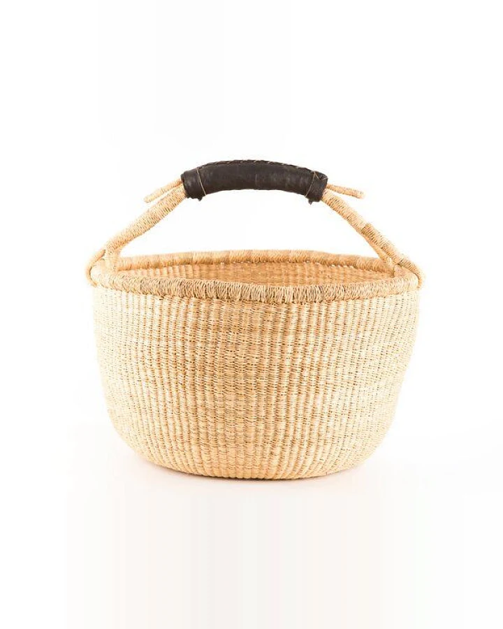 the basket room Bolga Korb - Einkaufs- & Aufbewahrungskorb - Natural