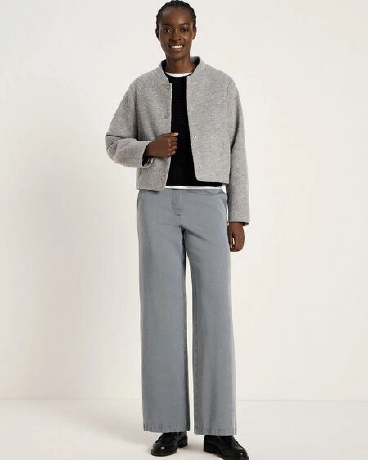 LANIUS Walkblouson (GOTS) aus Bio-Schurwolle und Bio-Baumwolle – Ansicht 2