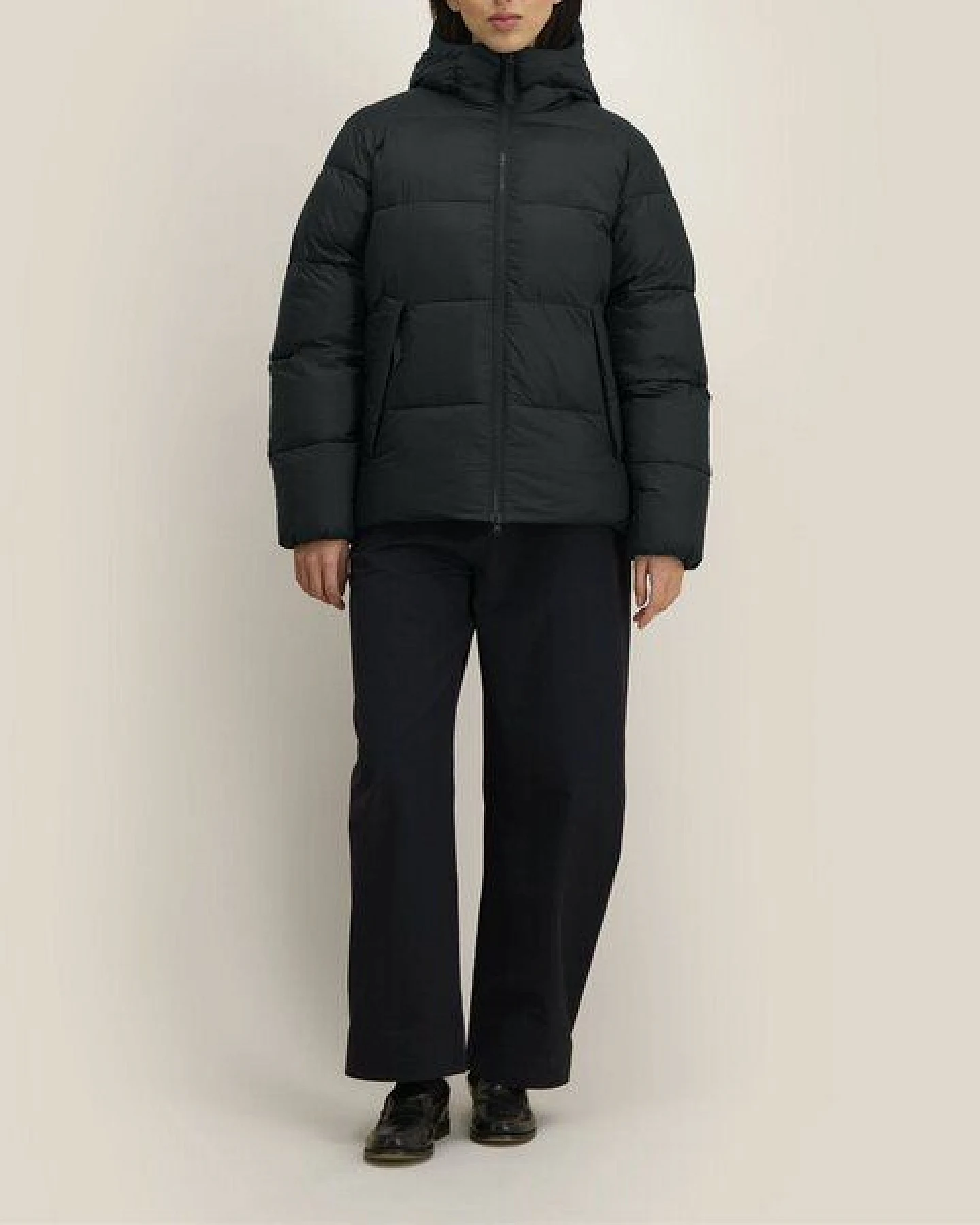 YTWOO Medium Fit Unisex Pufferjacke mit Kapuze – Ansicht 2