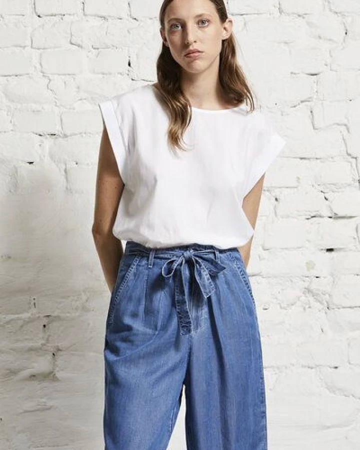 Wunderwerk Damen T-Shirt aus Biobaumwolle und Modal "Rib top TENCELmix"