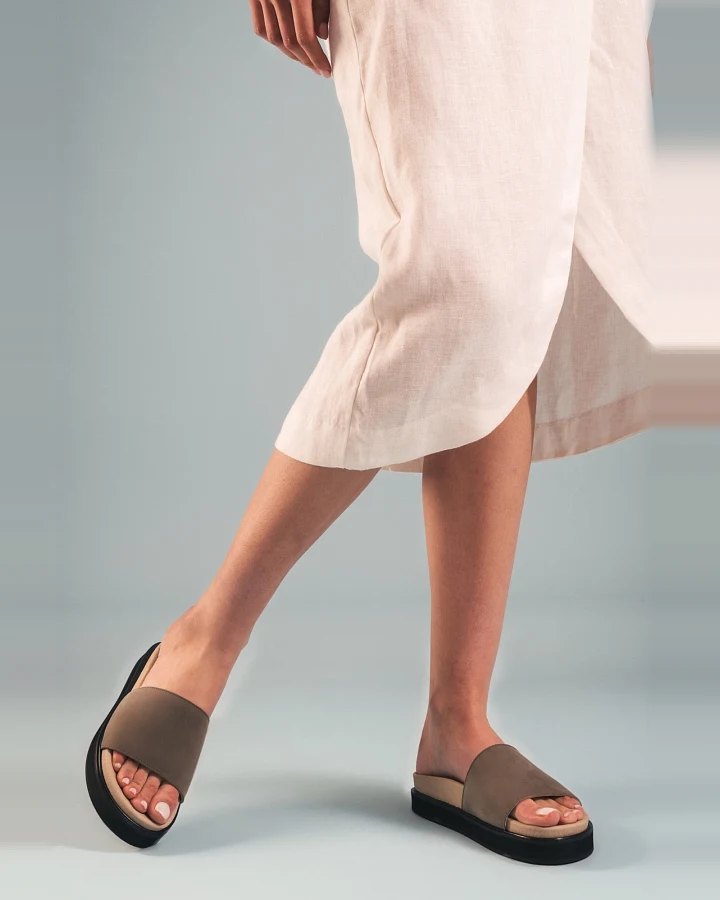 NAE Damen vegan Sandalen Okina Grün