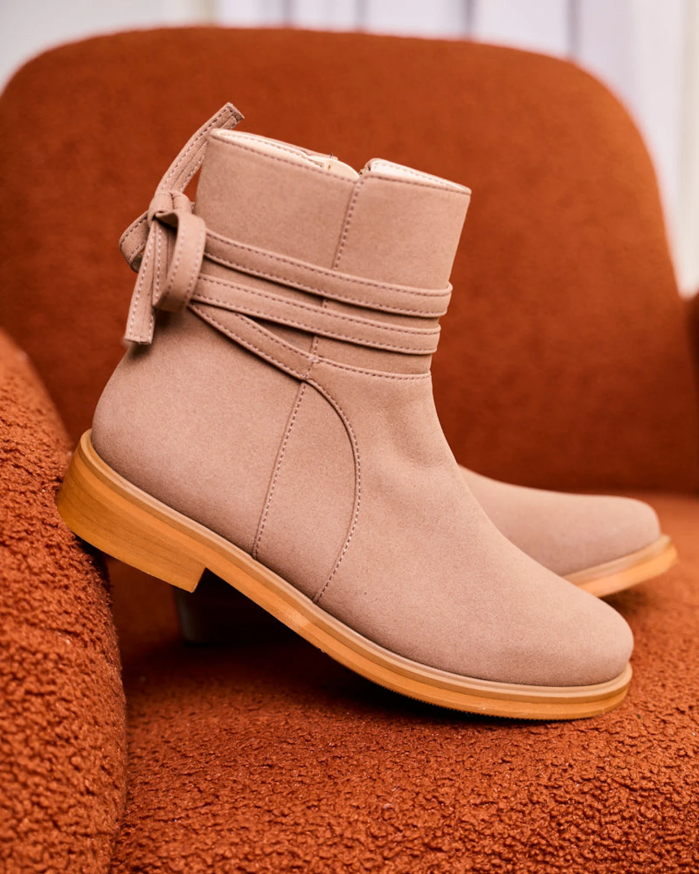 Minuit Sur Terre Damen vegan Stiefel Simone Mocha – Ansicht 2