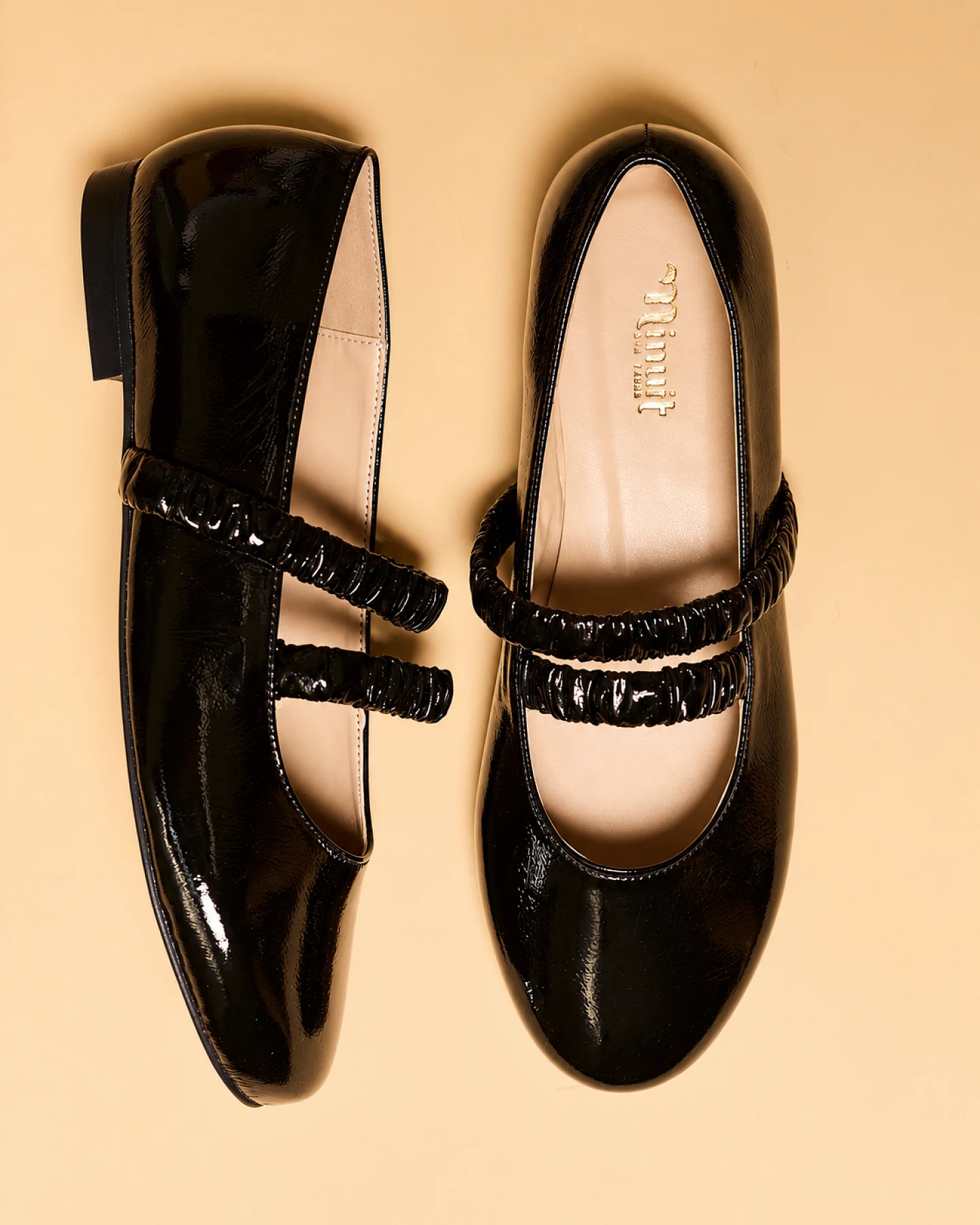 Minuit Sur Terre Damen vegan Ballerinas Mélodie Schwarz – Ansicht 2