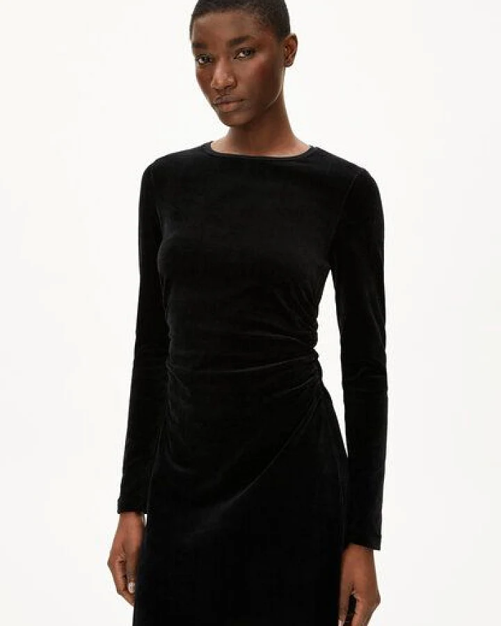 ARMEDANGELS ADAAJA VELVET Damen Jerseykleid aus Bio-Baumwoll Mix