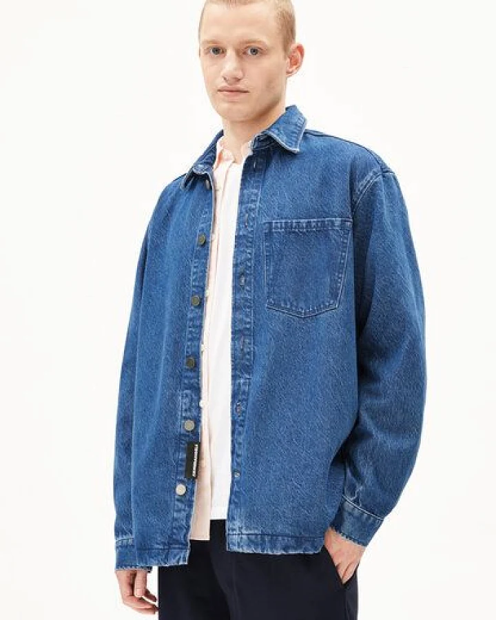 ARMEDANGELS YUNAAI Herren Overshirt aus Bio-Baumwoll Mix