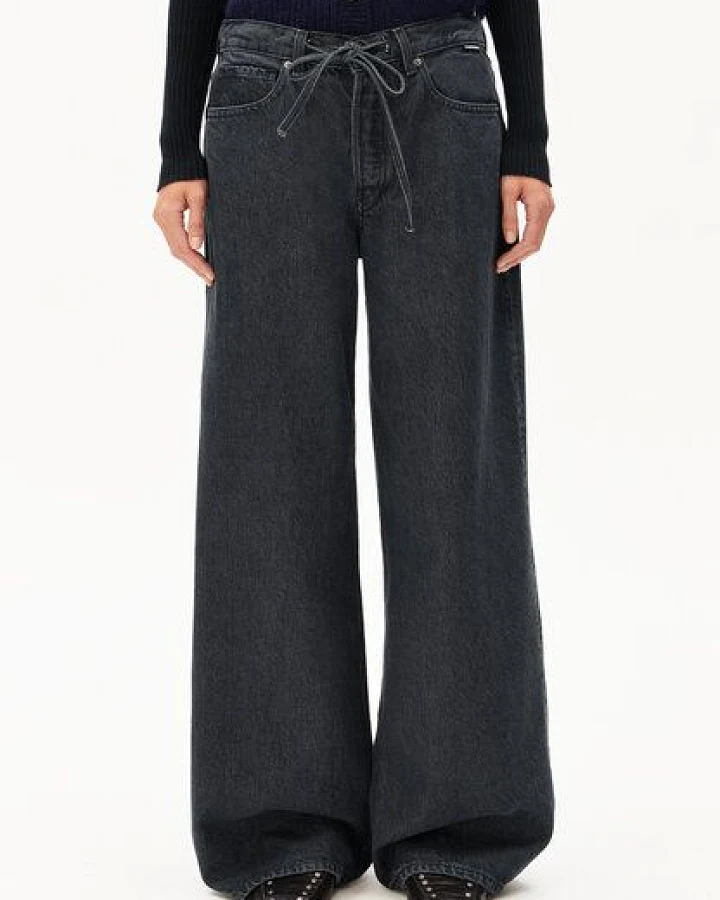Produktseite: ARMEDANGELS ASTRAEAAS Damen Wide Leg Mid Waist aus Lyocell Baumwoll Mix