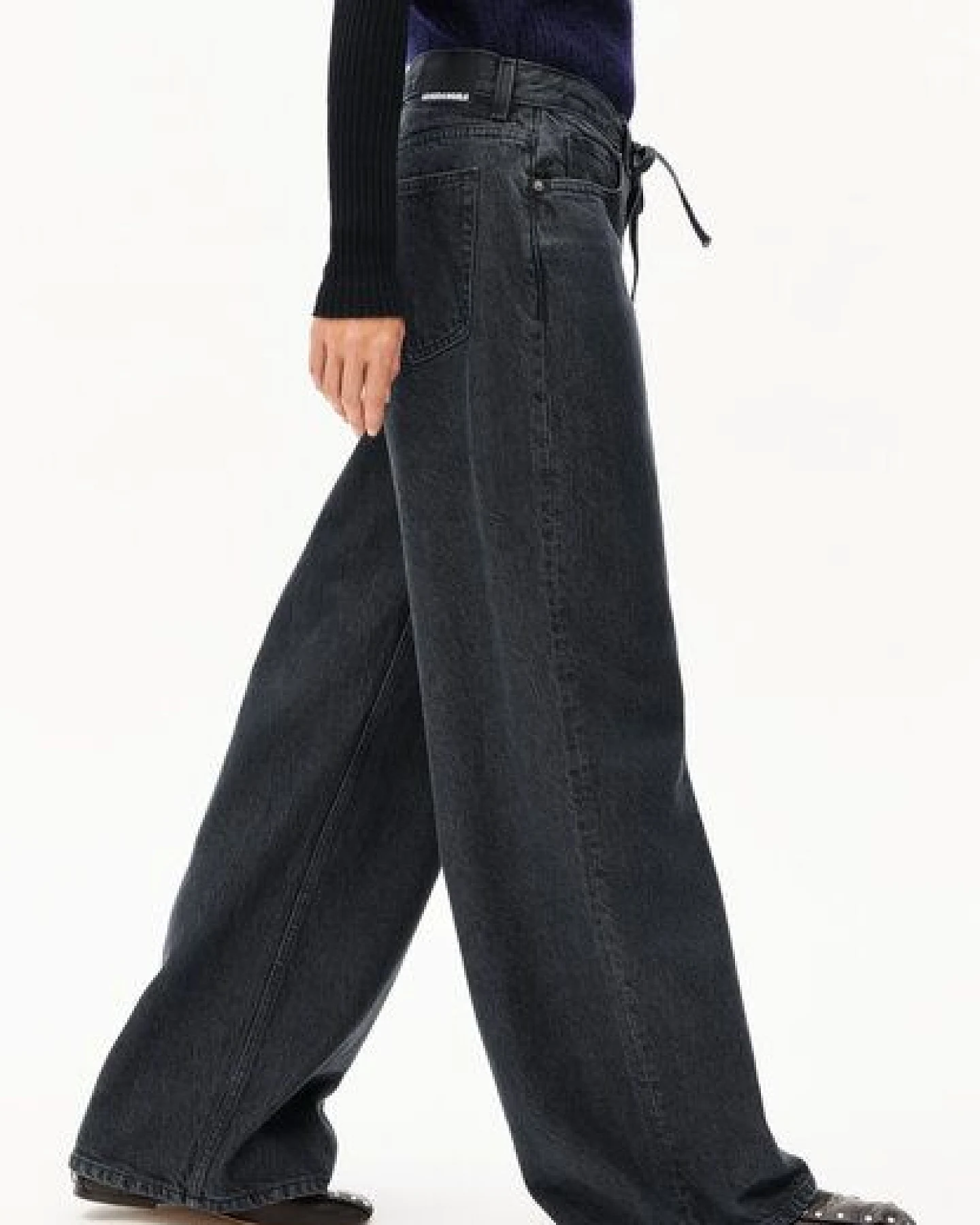 ARMEDANGELS ASTRAEAAS Damen Wide Leg Mid Waist aus Lyocell Baumwoll Mix – Ansicht 4