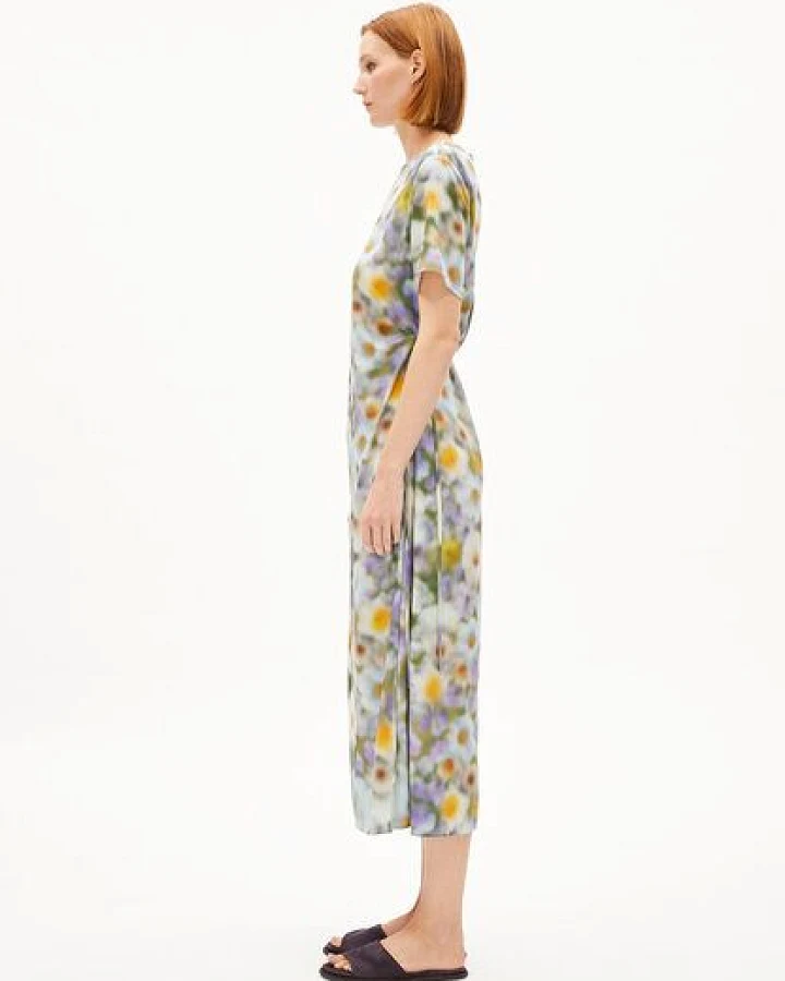 ARMEDANGELS SEDISAA GREEN GARDEN Damen Webkleid aus TENCEL Lyocell Mix