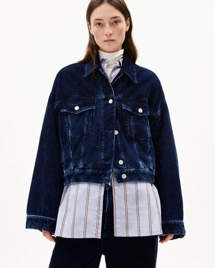 ARMEDANGELS PAASITHE INDIGO CORD Damen Cordjacke aus Bio-Baumwolle