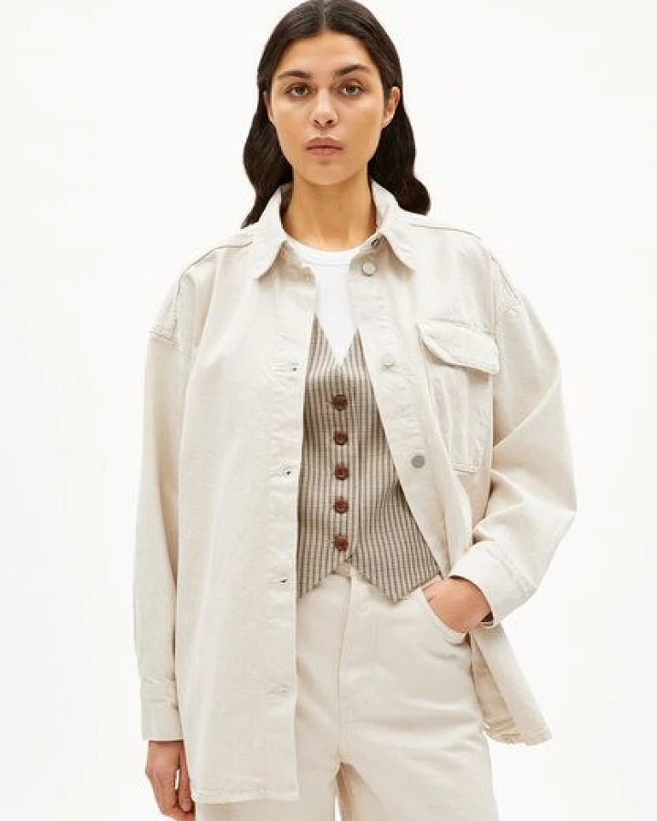 ARMEDANGELS TAALE Damen Overshirt aus recycelter Baumwolle