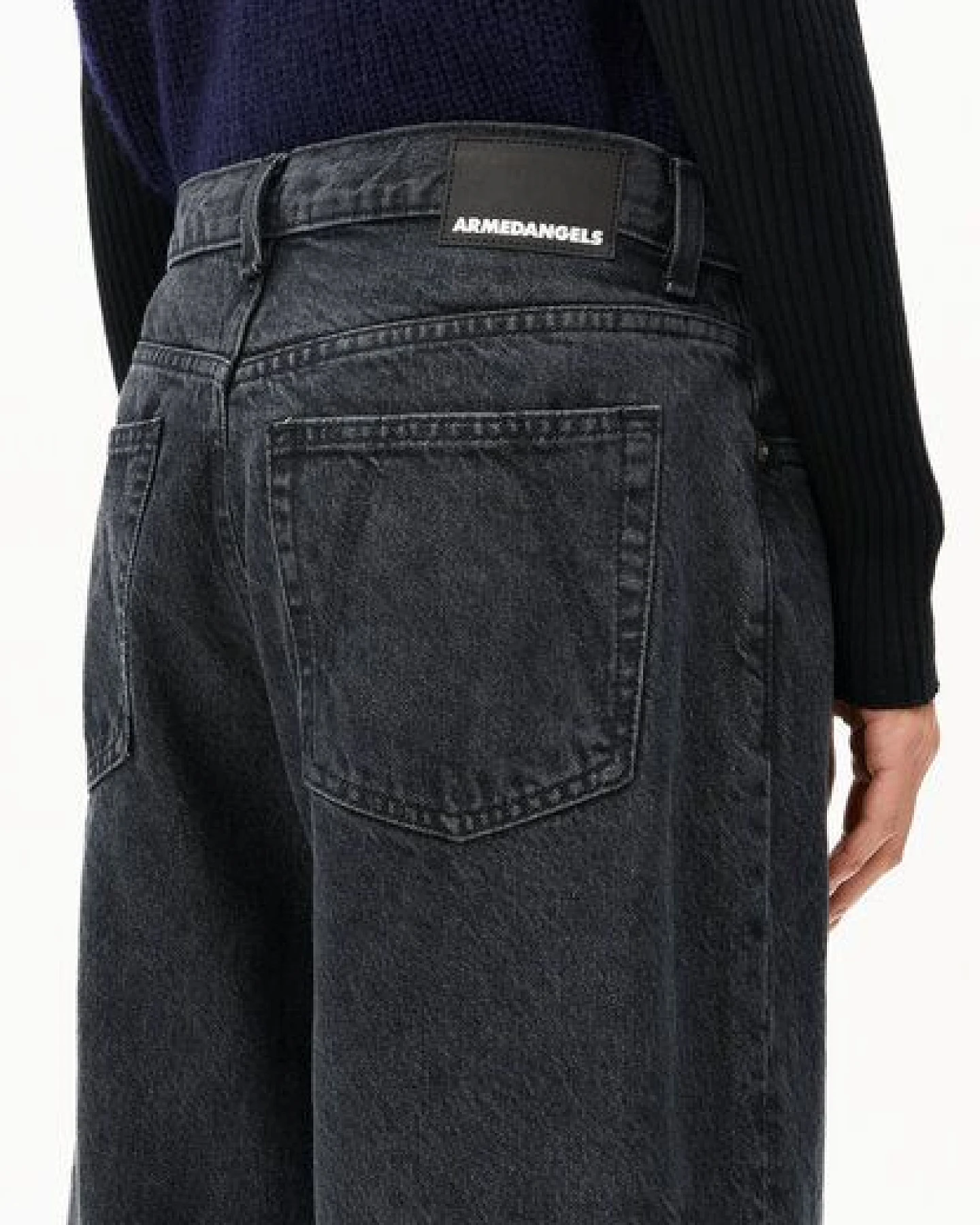 ARMEDANGELS ASTRAEAAS Damen Wide Leg Mid Waist aus Lyocell Baumwoll Mix – Ansicht 3