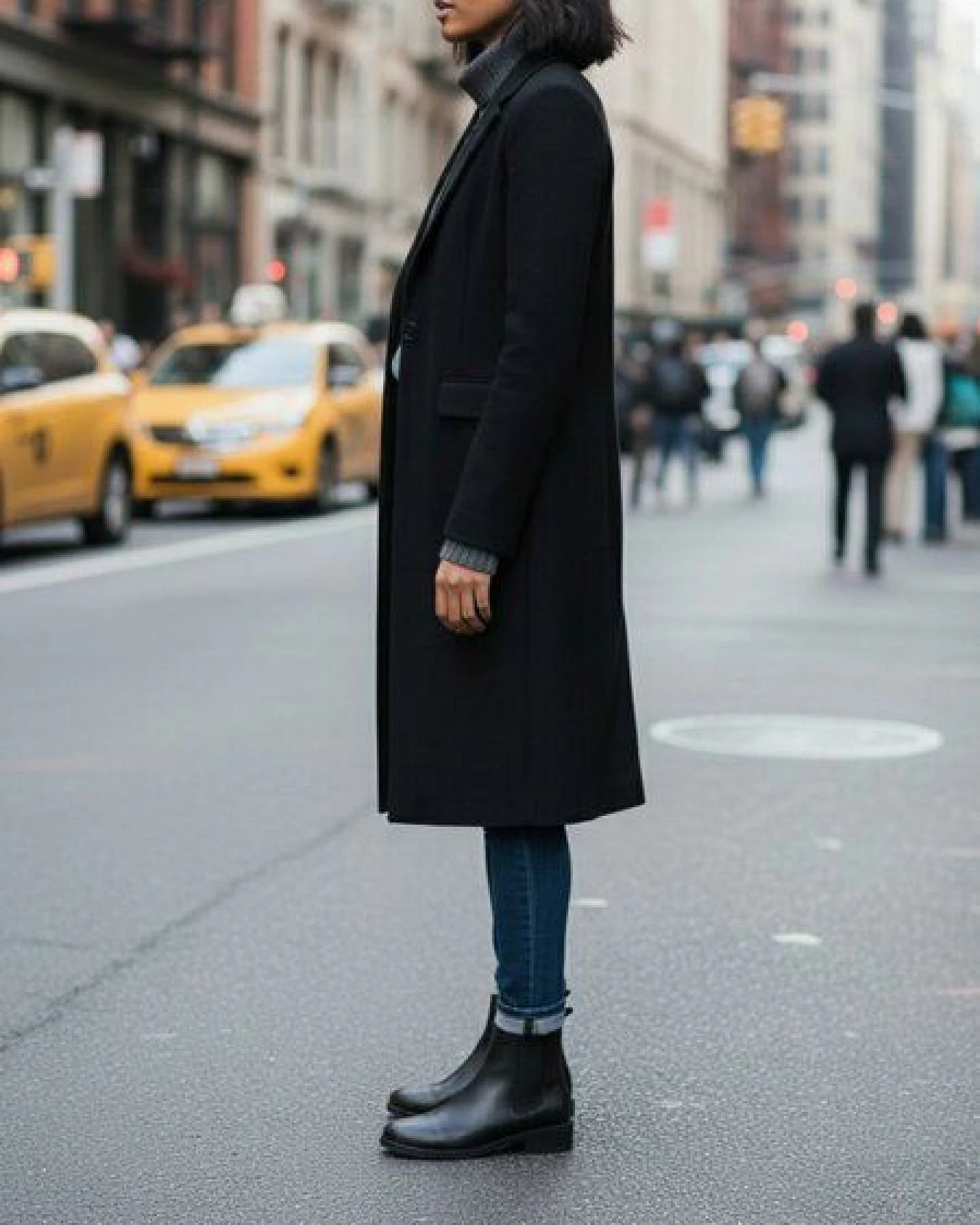 Will's Vegan Shop Luxe Smart-Chelsea-Stiefel Schwarz Damen – Ansicht 2