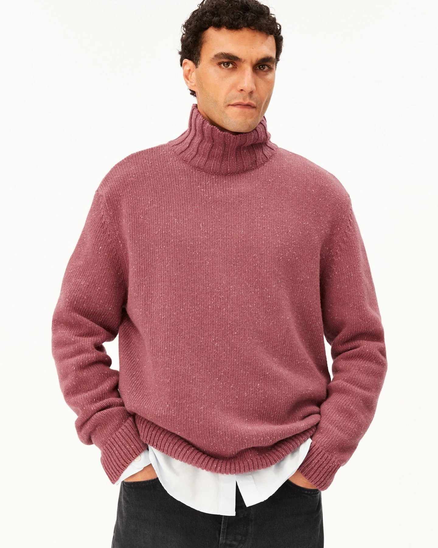 ARMEDANGELS Strickpullover TWEED ROLLNECK – Ansicht 2