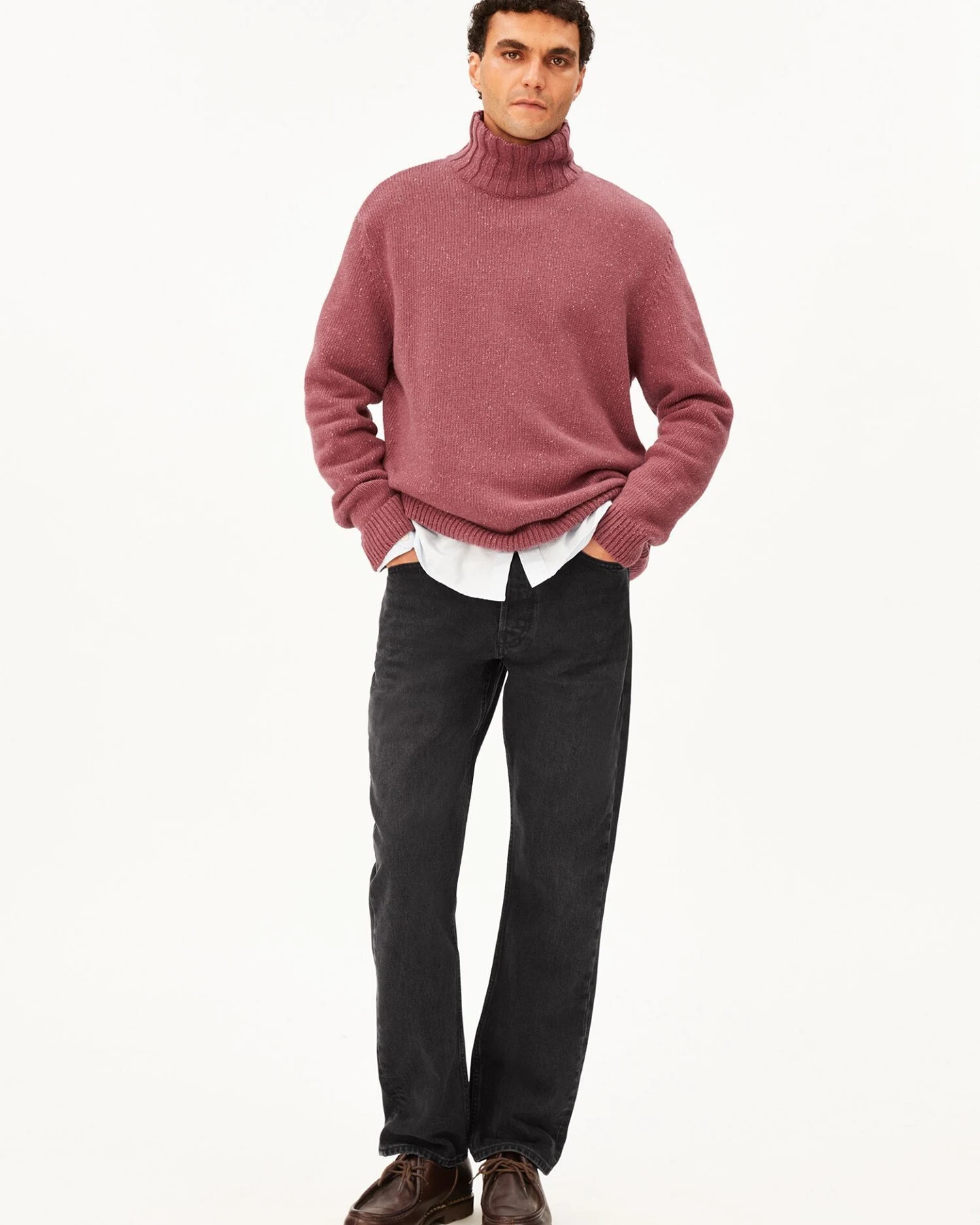 ARMEDANGELS Strickpullover TWEED ROLLNECK – Ansicht 5