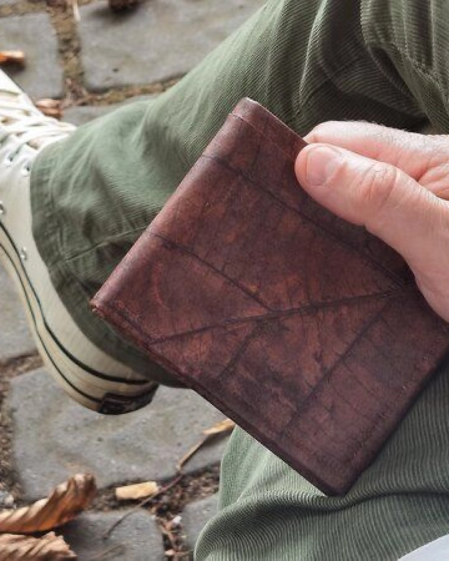 BY COPALA Portemonnaie aus Teak Blättern, 1-fach gefaltet – Ansicht 4