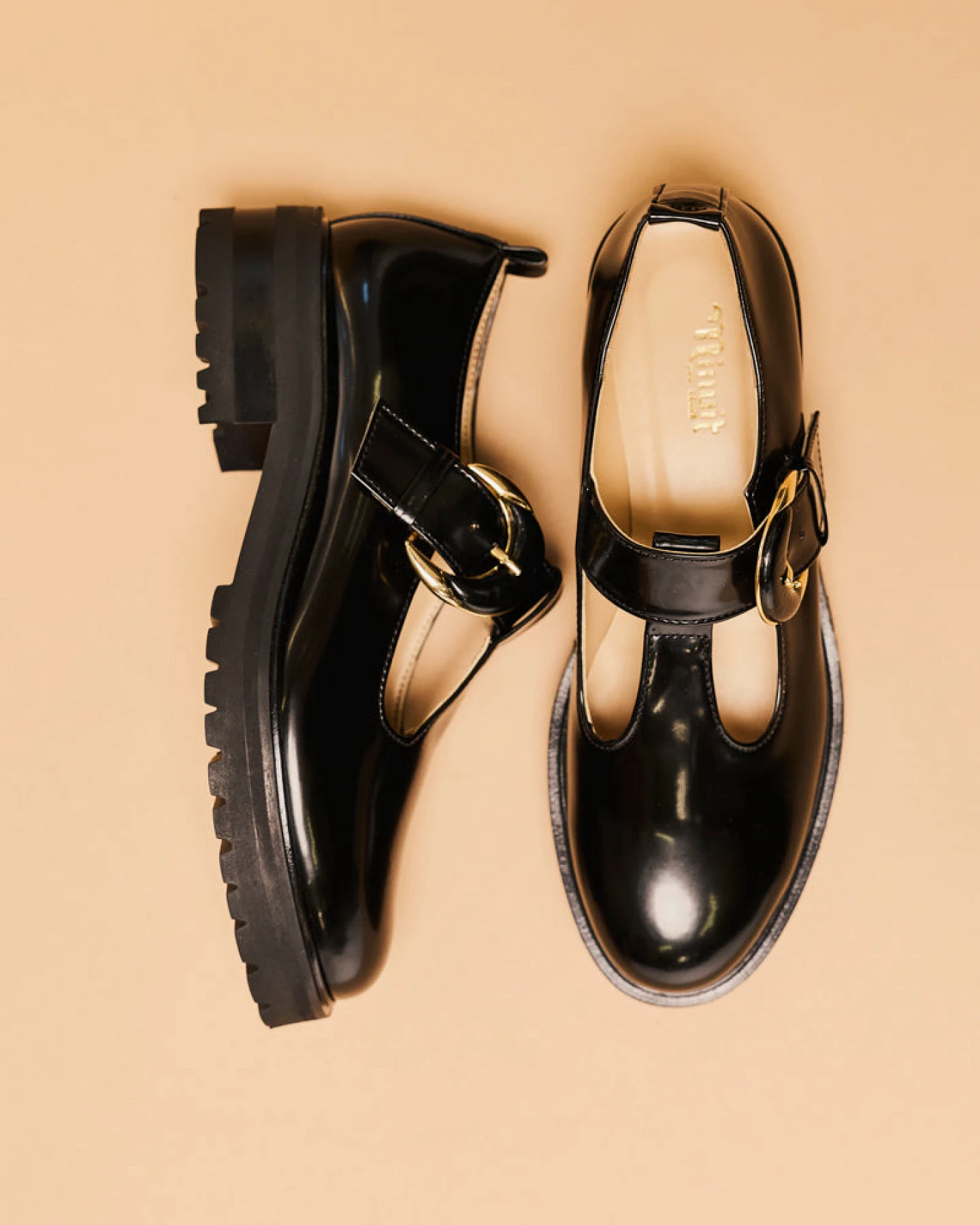 Minuit Sur Terre Damen vegan Schuhe Courtoise Schwarz – Ansicht 2