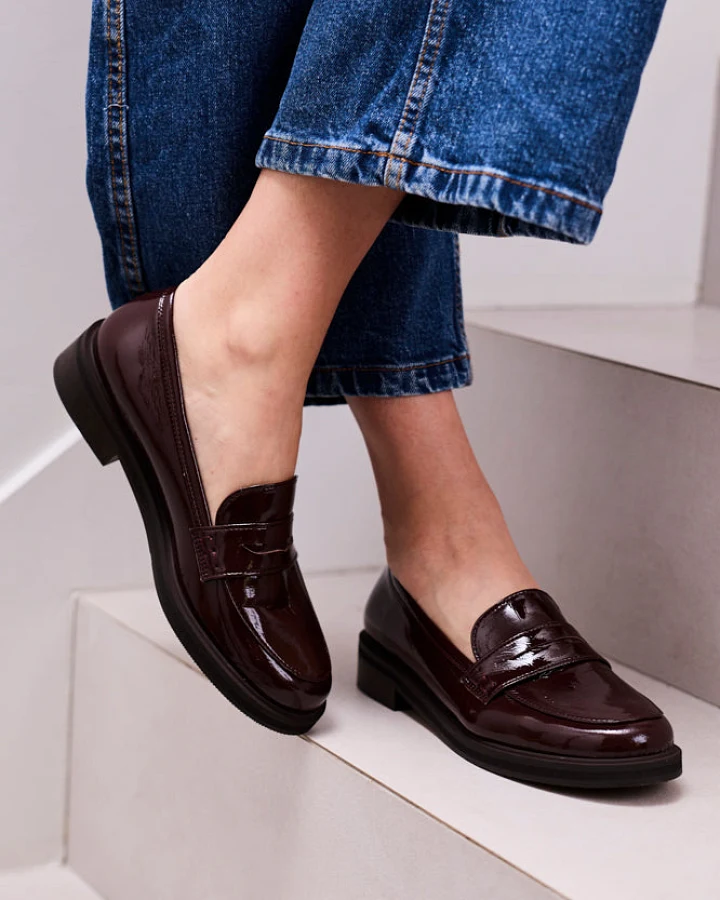 Minuit Sur Terre Damen vegan Loafer Accord Schokoladenbraun