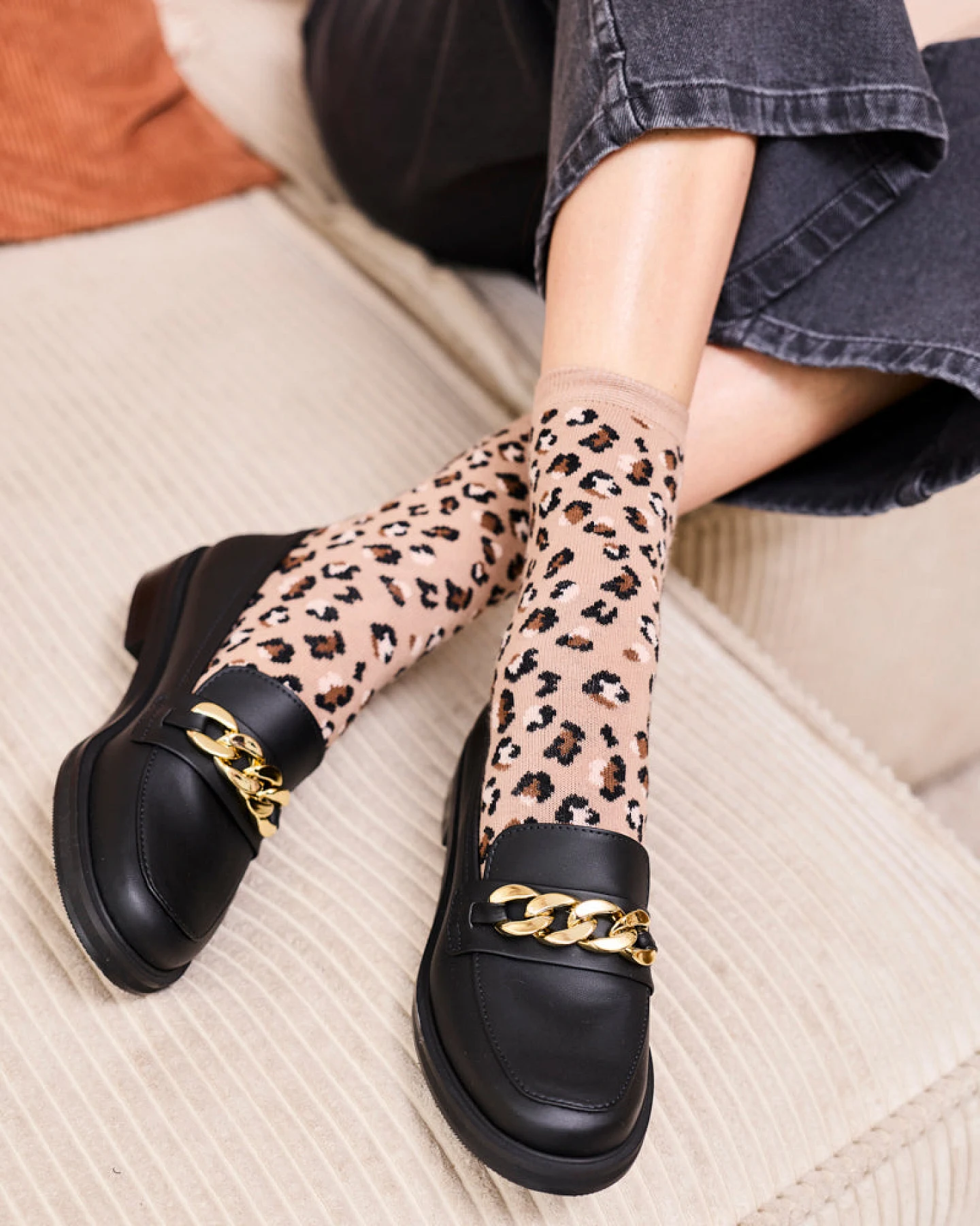 Minuit Sur Terre Damen vegan Loafer Galante Schwarz – Ansicht 2
