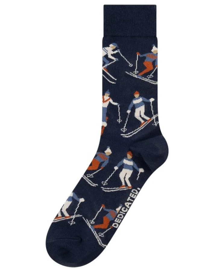 DEDICATED - Socks Sigtuna Ski Team - Multifunktionssocken Gr 41-45 blau