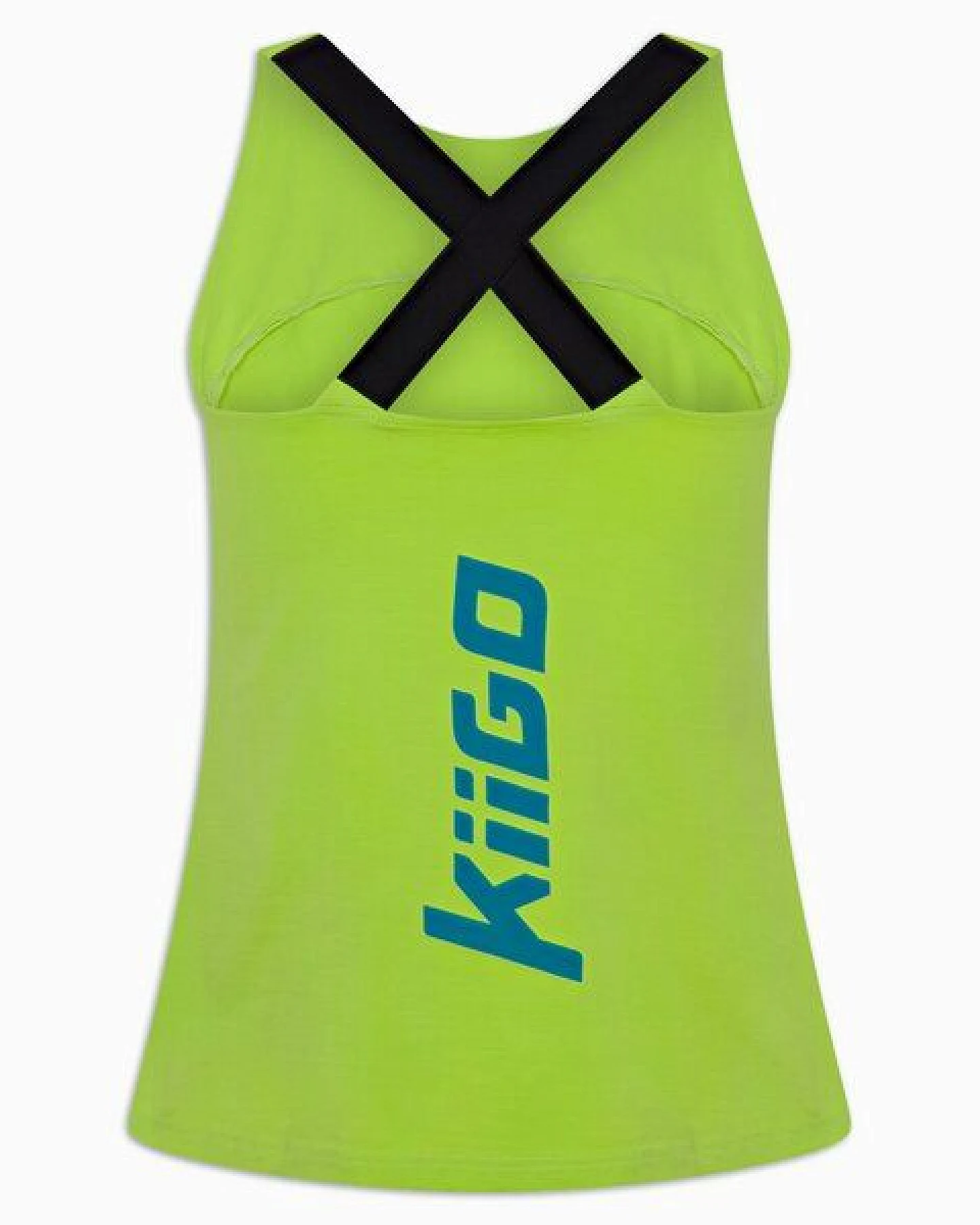 KiiGO Damen Sport Tanktop - Limepunch Grün – Ansicht 3