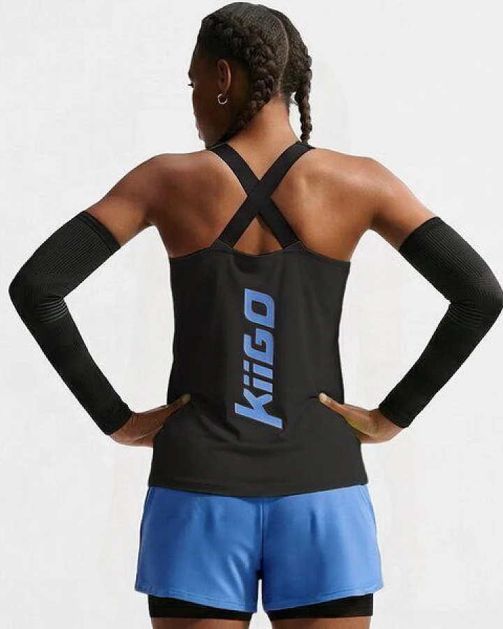 KiiGO Damen Sport Tanktop - Schwarz