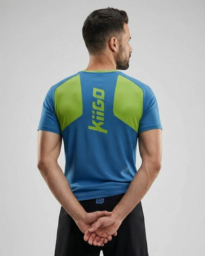 KiiGO Herren Laufshirt FIT-TEE - Blau