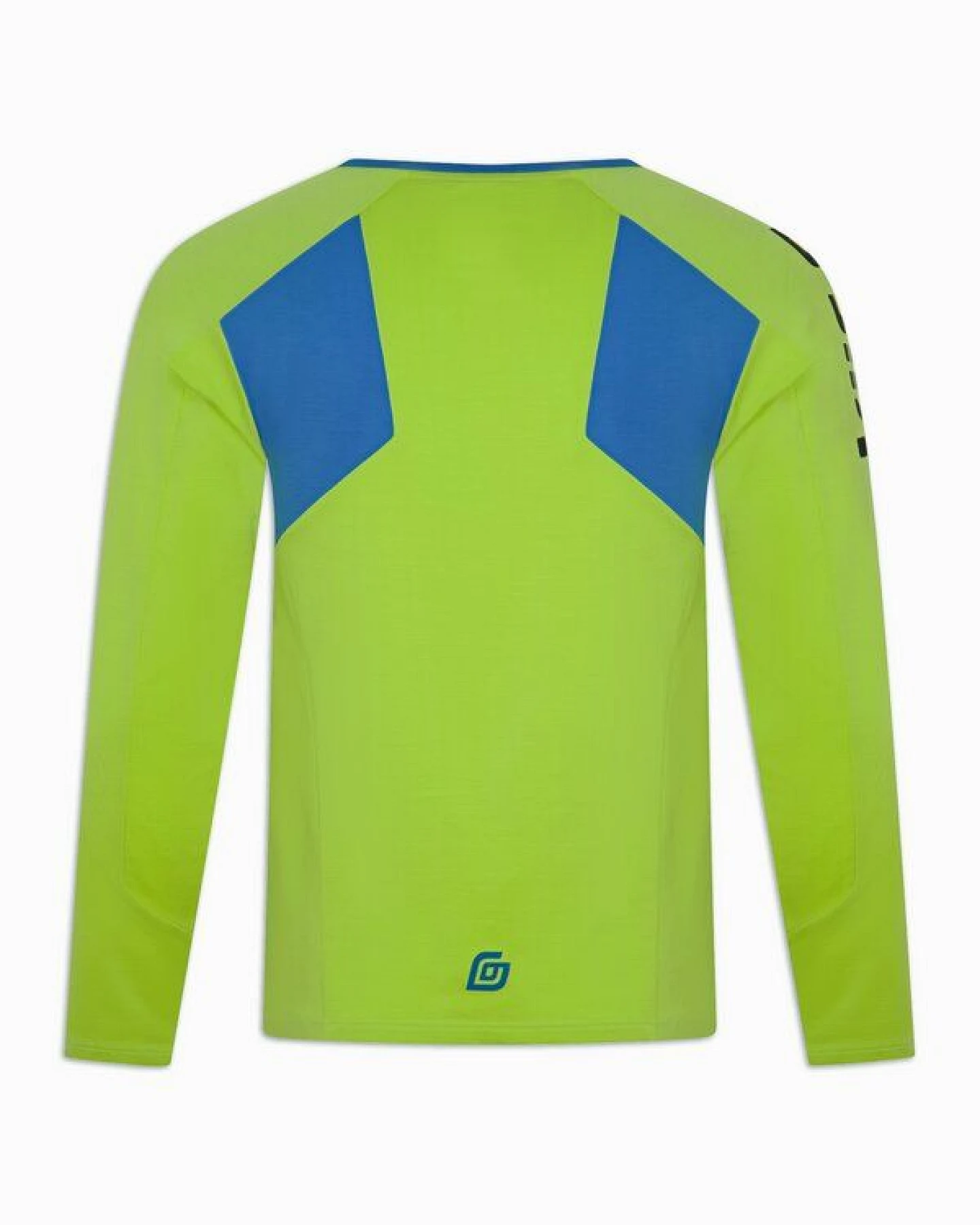 KiiGO Herren Sport Langarmshirt - Limepunch Grün – Ansicht 4