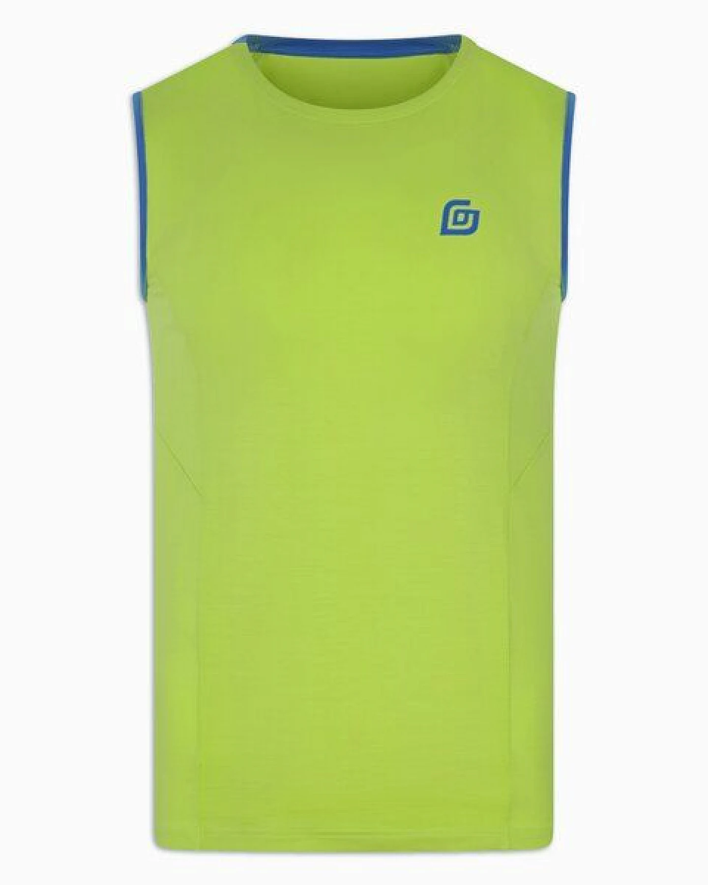 KiiGO Herren Sport Tanktop aus Lyocell und Roica Elasthan- Limepunch – Ansicht 2